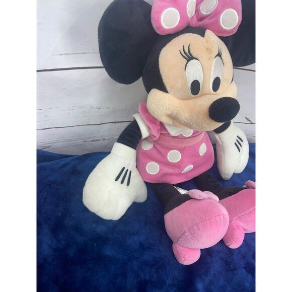 Disney Minnie‎ Mouse Pink Polka Dot Dress Plush Stuffed Animal Toy 18" - Picture 5 of 7